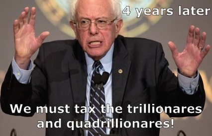 Bernie Sanders Trillionare Inflation Meme
